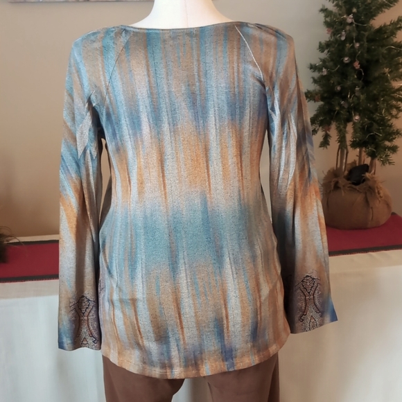Sz L Mosaic Design Tunic by One World - Picture 5 of 9